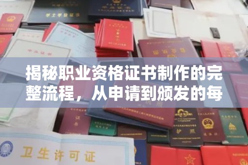 禄丰揭秘职业资格证书制作的完整流程，从申请到颁发的每一步