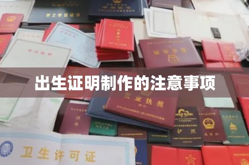 禄丰出生证明制作的注意事项