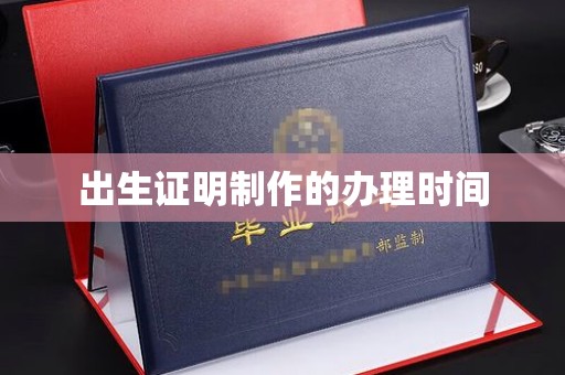 禄丰出生证明制作的办理时间