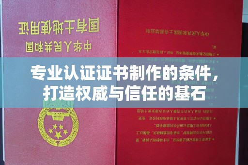 禄丰专业认证证书制作的条件，打造权威与信任的基石