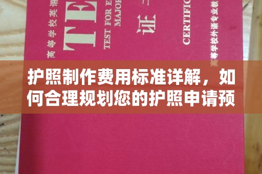 禄丰护照制作费用标准详解，如何合理规划您的护照申请预算