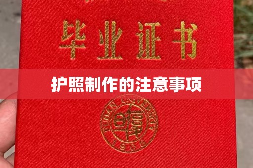 禄丰护照制作的注意事项